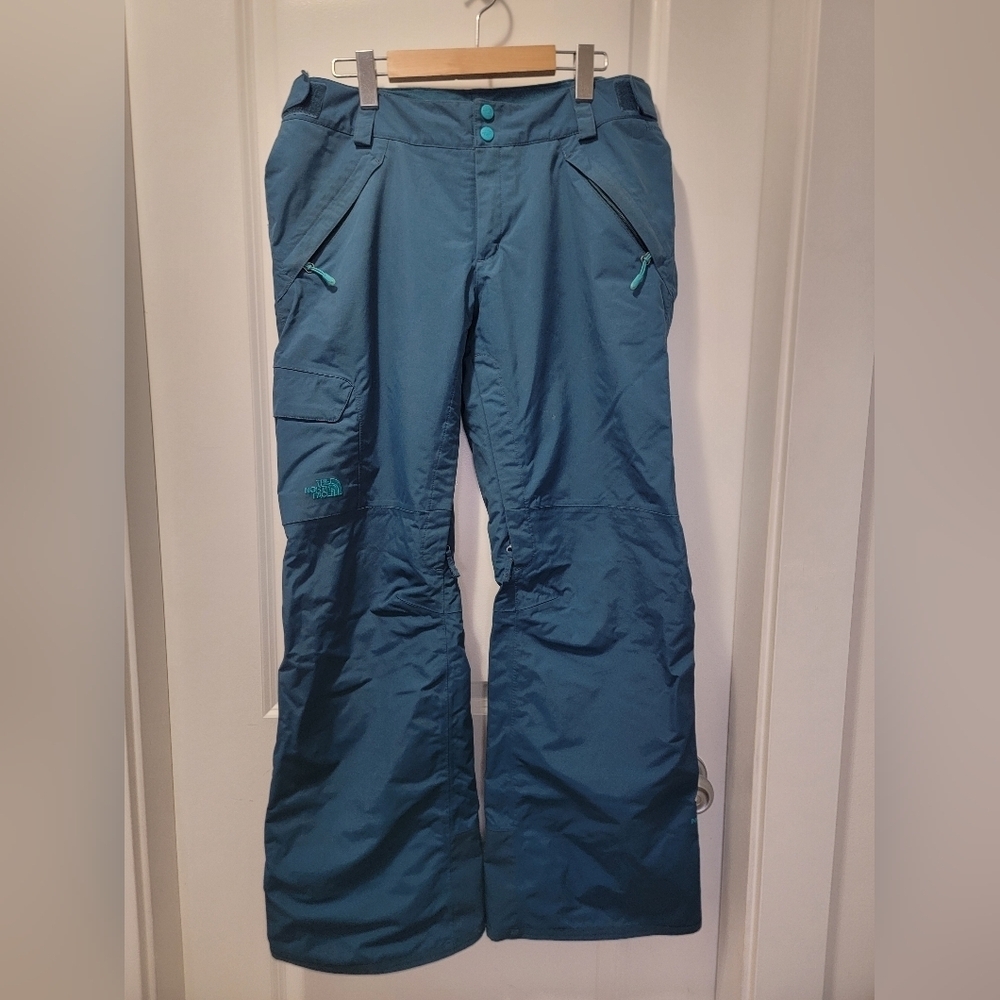 Northface freedom insulated snow pant turquoise large